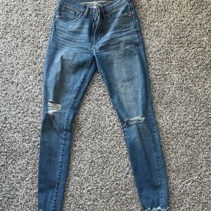 Madewell 9” High Rise Classic Blue Skinny Jeans for Women